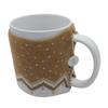 Directo de Fábrica Transfronterizo juego de tazas de lana tetera personalizada taza suéter tejido jacquard de doble cara diseño de prueba