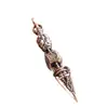 Vajra de Latón Antiguo, Pieza Coleccionable Pequeña Variada, Herramienta Ritual Tántrica Vintage de Xizang, Colgante para Llavero, Estilo Xizang