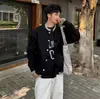 Cárdigan de Punto Falso de Dos Piezas para Hombre, Ropa de Abrigo Color-Blocking, Marca de Moda, Comercio Exterior, Venta al por Mayor Transfronteriza, Ropa para Hombre Estilo Old Money
