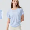 Nueva Camiseta Deportiva Transpirable de Hilo de Bambú Transfronteriza para Mujer, Versátil Belleza de Manga Corta de Secado Rápido, Top de Yoga para Espalda