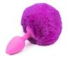 Novo 3 contas de silicone macio plug anal de volta corte divertido plug anal bola de pele fox tail fabricantes atacado