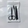 Pinça de Sobrancelha de Aço Inoxidável para Depilar Sobrancelhas, Aparar Barba, Ferramenta Pinça para Cílios com Ponta Reta e Inclinada