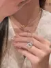 Calabaza de la Fortuna Súper Brillante Cielo Azul Cristal Calabaza Collar Colgante de Piedra Preciosa para Mujer Accesorios Cadena para Clavícula Joyería para Mujer