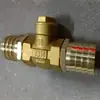 Válvula de retención de boca de pagoda Insertar Manguera de goma Válvula unidireccional Doble cabeza Boca de cobre con resorte Funda de válvula de flujo inverso Manguera de goma de alambre de acero Válvula de tubería de agua