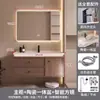 Mueble de baño integrado de cerámica, lavabo de baño, cajón, lavamanos y gabinete de baño estilo antiguo