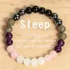 Pulseiras Populares Europeias e Americanas Transfronteiriças, Joias Femininas, Ametista, Cristal Rosa, Glitter Cinza, Obsidiana Negra, Pulseiras em Estoque para Atacado