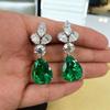 Ventas Directas de Fábrica Cao Shi Pendientes de Flor de Trébol Zircón Aaa Pendientes Exquisitos Europeos y Americanos Pendientes Nupciales Listos para Lote Mixto