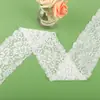 Borda de Renda de 8cm, Borda de Renda Elástica Ondulada, Acessórios de Renda para Vestidos de Casamento, Em Estoque