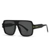 Gafas de sol modernas transfronterizas de comercio exterior fotografía callejera europea y americana modelo ins red rojo gafas de sol cuadradas mujer 9288