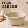 Lavabo de plástico a medida, fabricado con material PP, de forma redonda, disponible en varios colores, gran capacidad, duradero y adecuado para uso doméstico como lavabo o lavadero.