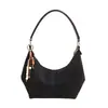 Bolsa de Dumpling Simples Retrô de Camurça para Mulheres 2025 Outono Nova Bolsa de Mão Casual Moda Versátil Ombro Transversal