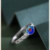 Anillo Ruyi de Esmalte para Mujer, Estilo Chino, Lujo Ligero, Sensación de Alta Gama, Anillo para Dedo Índice, Apertura Ajustable, Directo del Fabricante