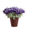 Lavanda Artificial Flores Falsas 10 Cabezas de Cola de Perro Flores Decorativas Planta Skybird Planta de Ingeniería Flores de Seda