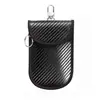 Bolsa de protección antiinterferencias con patrón de fibra de carbono para llave de coche transfronteriza, bolsa aislante antirrobo para llave inteligente