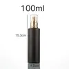 Frasco de Loção de Vidro Preto Personalizado à Prova de Luz Tipo Bomba Frasco Borrifador Hidratante Portátil Frasco Dosador de Sérum Cosmético