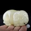 Jade Afgano Natural Ojo de Gato Jade Verde y Blanco Pixiu Pieza de Mano Sapo Dorado Afgano Col Rápida Pieza de Mano Venta al por Mayor