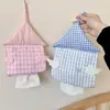 Linda Caja de Pañuelos Estilo Casita con Alas, Portapañuelos de Tela de Alta Estética para Montar en la Pared, Caja de Papel Higiénico sin Taladrar
