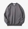 Sudadera de Felpa Pesada con Logo Personalizado, Sudadera Oversize de Cuello Redondo Caída de Hombros para Primavera y Otoño, Sudadera Unisex con Hombro Caído y Texto Impreso