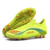 Zapatos de Fútbol de Punto sin Costuras Transfronterizos para Hombres y Mujeres, de Caña Baja Ag Tacos Largos para Césped Artificial Exterior Tf, Zapatos de Fútbol Profesionales en Stock