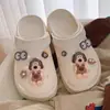 Zapatos con Agujeros Elevados para Mujer Sandalias de Plataforma de Tacón Alto para Usar Encima Sandalias de Playa Baotou Antideslizantes DIY Sandalias para Estudiantes