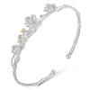 Pulsera Frosty de Extremo Abierto, Pulsera de Estrella, Pulsera de Empuje y Tirón, Pulsera de Amistad Ajustable, Diagrama de Aplicación de Joyería