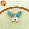 Taladro de punta Mariposa diyins Accesorios de viento Pequeño Chanel Viento Cabeza Cuerda Colgante Individual Colgante de Cuerda de Mano de Mariposa de Flor Voladora de Cuatro Colores