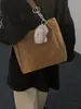 Bolso de Hombro Retro de Color Sólido de Gran Capacidad para el Trabajo 2026 Nueva Moda Bolso Simple con Cadena para el Hombro o Debajo del Brazo