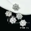 Botões Decorativos de Pérola Zircônia Borboleta Floco de Neve Atacado Acessórios de Joias Broche para Casaco Suéter Feminino