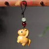 Sândalo Dourado Nova Versão dos Doze Signos do Zodíaco Pingente para Celular Pingente de Madeira para Bolsa Chaveiro Argola Lembrancinha