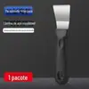 Raspador de Aço Inoxidável para Cozinha, Espátula de Limpeza, Raspador de Coifa, Raspador de Gelo, Ferramenta de Descongelamento de Geladeira, Ferramenta de Limpeza Doméstica