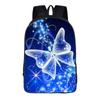 Mochila escolar para estudiante de primaria de gran capacidad 136 grado ligera protección de la columna vertebral mochila infantil diseño de logotipo de mariposa