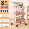 Prateleira de armazenamento com carrinho pequeno, de piso, para banheiro, cozinha, móvel, para lanches, brinquedos, banheiro, multicamadas, quarto, armazenamento, estante de livros