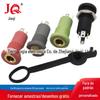Roscado cinza redondo fone de ouvido soquete rosa verde 4 seção fone de ouvido suporte de metal interface MJ-064H fone de ouvido titular