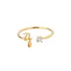 Comercio Exterior Transfronterizo Se Especializa en Anillos de 26 Letras Filipinos para Mujeres Moda de Nicho para el Uso Diario Anillos de Letras al por Mayor