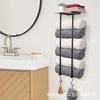 Estante metálico removible para guardar toallas, estante de almacenamiento simple para baño, estante de exhibición para toallas de baño doméstico