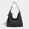 Bolso Tejido con Tacto de Gamuza Otoño e Invierno 2025 Nuevo Nicho Simple Versátil Bolso de Hombro para Viajar Gran Capacidad Bolso de Mano