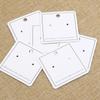 Tarjeta para aretes color papel kraft tarjeta para joyería 2.5*3.5 pequeña pin de plata 925 tarjeta para aretes tarjeta de papel cartulina
