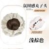 Peluca Nueva en Tono Plateado con Pinza para el Cabello de Lazo, Accesorio para el Cabello Estilo Coreano para un Peinado Voluminoso y Natural