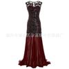 1920 Roupa Feminina Transfronteiriça Amazon Aliexpress Tamanho Plus Vestido de Baile Retrô Paetês Banquete Vestido Longo