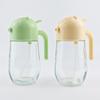 Dispensador de Aceite de Apertura y Cierre Automático para el Hogar, Botella Pulverizadora de Aceite de Vidrio Transparente Anti-Goteo, Botella Pulverizadora de Aceite de Doble Uso para Cocina para Control de Aceite