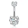Venta Caliente de Amazon Traje Combinado para Piercing de Ombligo Anillo de Ombligo de Amor Joyería de Piercing Europea y Americana Anillo de Ombligo al por Mayor