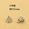 Xizang Flor de Prata Cristal Pingente DIY Acessórios Pingente Vintage Velho Contas Florzinha Material Acessórios de Colar
