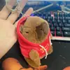 Celebridad de internet lindo capibara capibara colgante peluche juguete muñeca bolsa colgante llavero Muñeca Muñeca