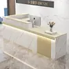 Balcão de Bar de Canto Estilo Chinês, Balcão de Caixa Registradora, Balcão de Recepção Frontal de Empresa, Balcão Comercial para Loja de Roupas, Balcão Pequeno, Mesa de Escritório