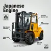 Empilhadeira diesel off-road de quatro rodas, integrada 3 toneladas, 4 toneladas, 5 toneladas, 6 toneladas, empilhadeira a combustão grande para operador a bordo de 3 toneladas