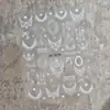 Adesivos de Arte de Unha de Renda Retro Francesa Nova Réplica Renda Preta e Branca Pura Decorações de Unha de Laço