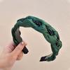 Diadema giratoria para mujer, antideslizante, nueva, de ala ancha, ligera, de lujo, estilo occidental, horquilla para mujer adulta, perla, hecha a mano, elegante, combina con todo.