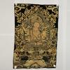 Pintura Budista Antigua de Xizang Núcleo Grande Negro Tianga Thangka Pintura Colgante para Sala de Estar Fábrica Antigüedades Antiguas Pintura Bordada Núcleo Diez Fases Gratis Nuevo
