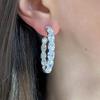 Cao Shi estilo europeo y americano elegante chic 2024 nuevos aretes temperamento de alto sentido aretes palabra C aretes de lujo
