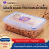 Caixa de Conservação de Grau Alimentício 1000ml Caixa de Armazenamento Retangular de Plástico PP Caixa de Conservação Selada para Porcionamento de Alimentos na Cozinha